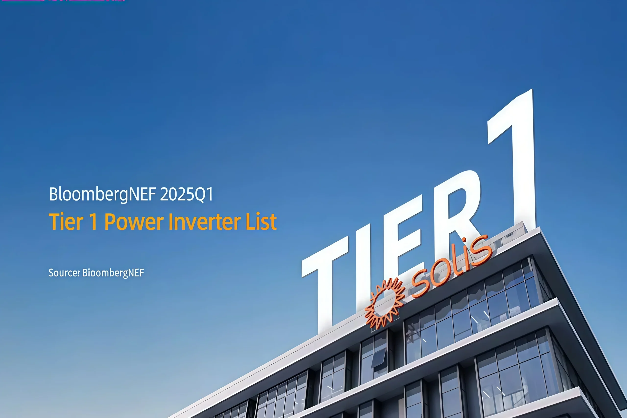 Solis Marks 20th Anniversary with Tier 1 BloombergNEF Recognition