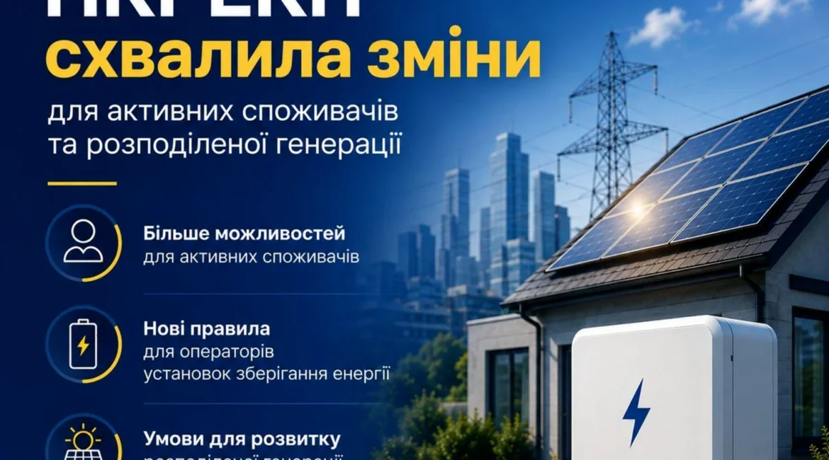 Зміни НКРЕКП