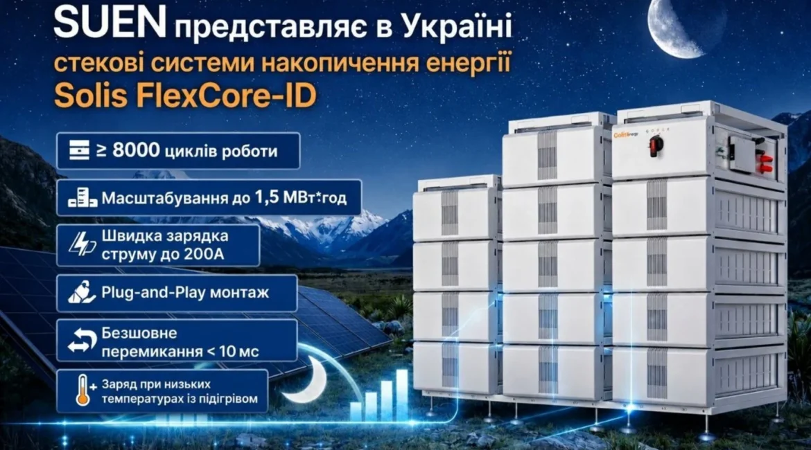 Solis FlexCore-ID — стекова система накопичення енергії